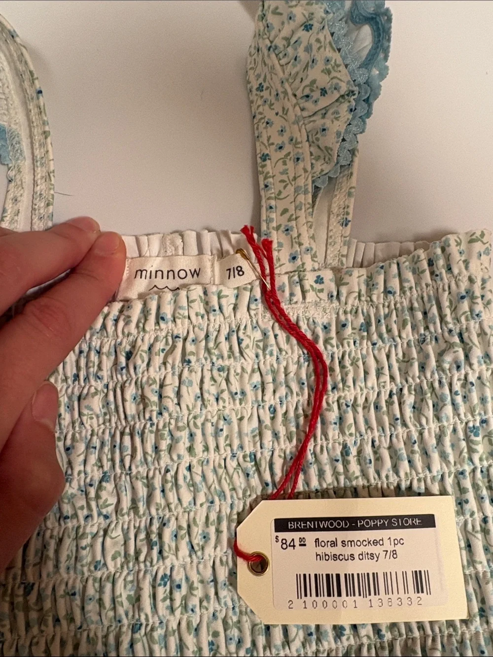 Minnow swimsuit- size 7/8- NWT